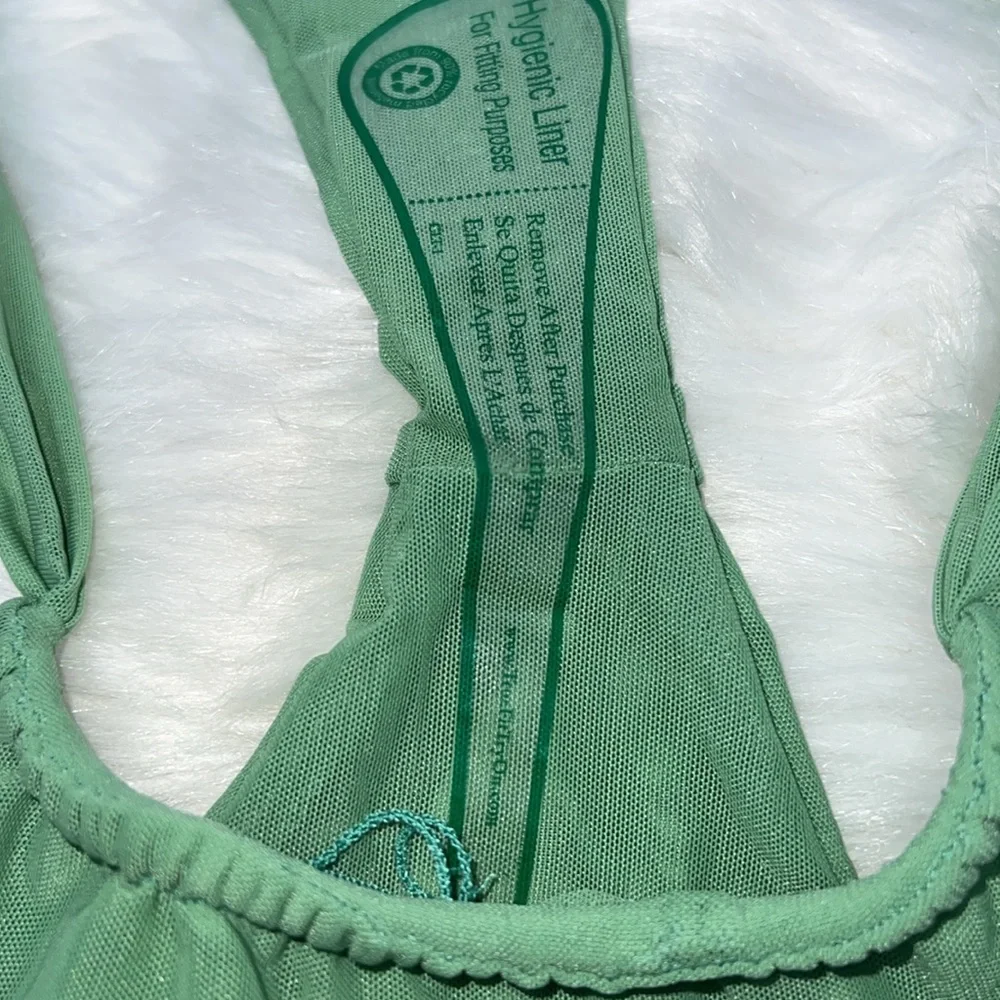 Gonza ruched Green Bikini Bottom size L NWOT - Picture 5 of 7